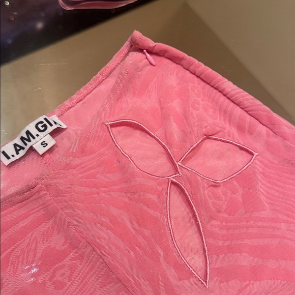 I AM GIA Amina Pink Cut Out Mesh Set - Picture 7 of 12
